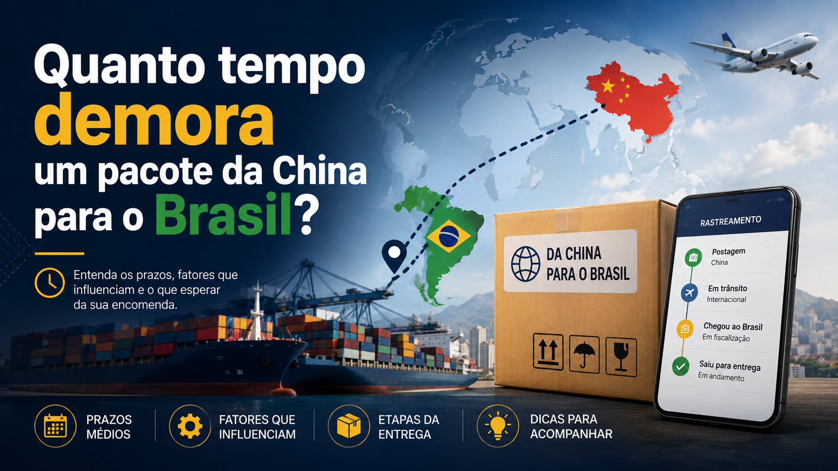 Quanto Tempo Demora um Pacote da China para o Brasil?
